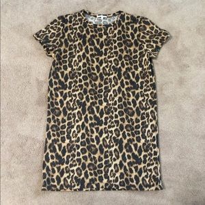 Cheetah T Shirt Dress Antistar